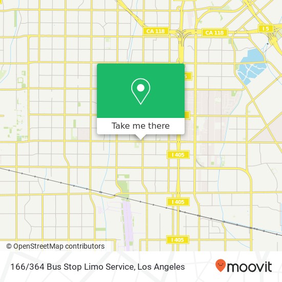 Mapa de 166/364 Bus Stop Limo Service