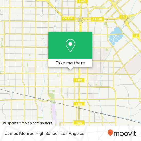 James Monroe High School map