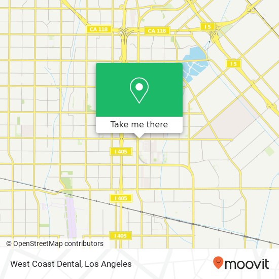 Mapa de West Coast Dental