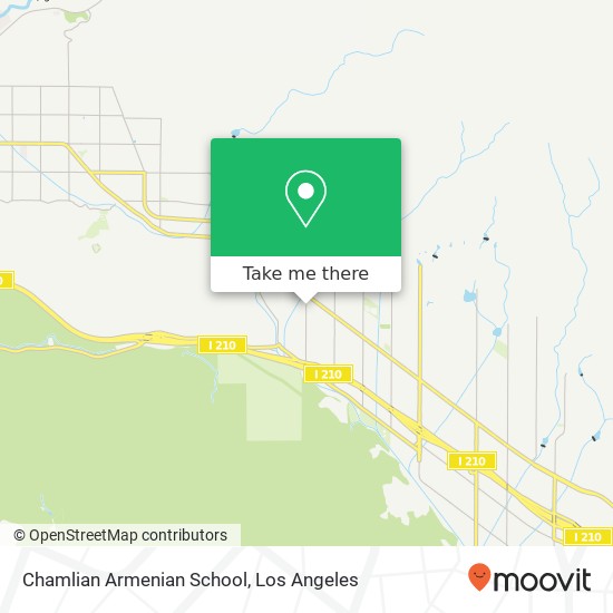 Chamlian Armenian School map