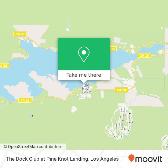 The Dock Club at Pine Knot Landing map