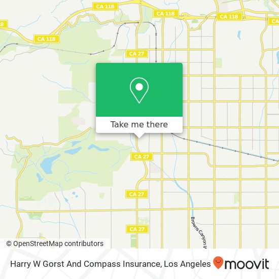 Harry W Gorst And Compass Insurance map