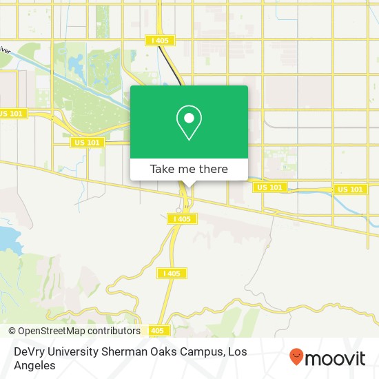 DeVry University Sherman Oaks Campus map