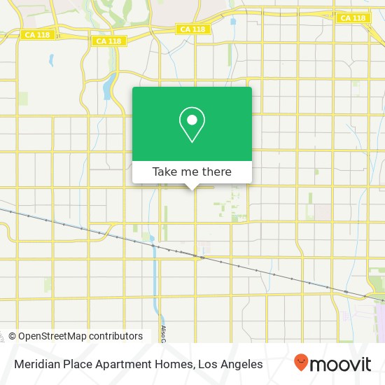 Mapa de Meridian Place Apartment Homes
