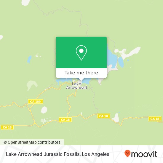 Lake Arrowhead Jurassic Fossils map