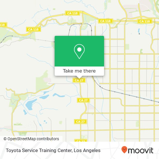 Toyota Service Training Center map