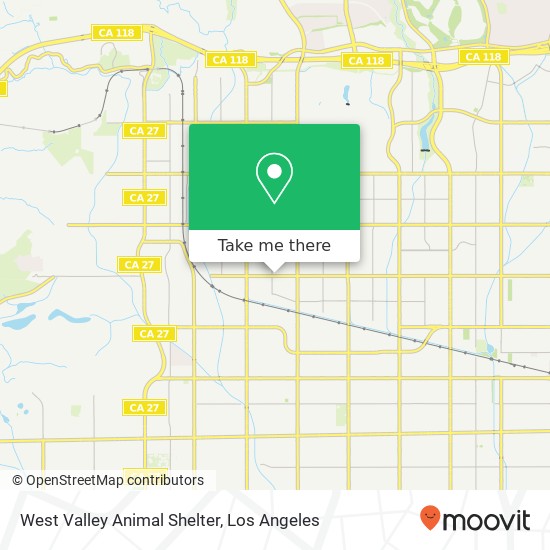 Mapa de West Valley Animal Shelter