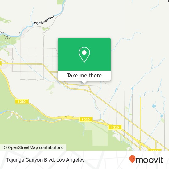 Mapa de Tujunga Canyon Blvd