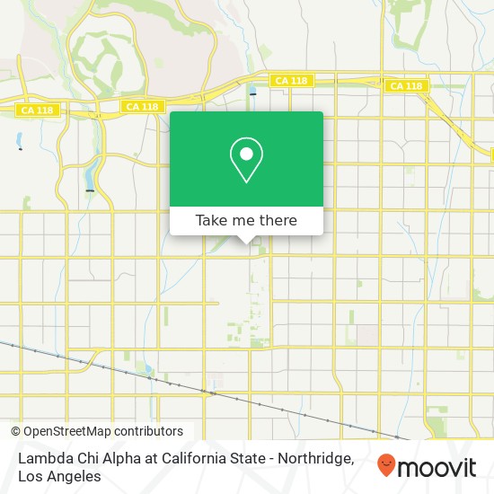 Mapa de Lambda Chi Alpha at California State - Northridge