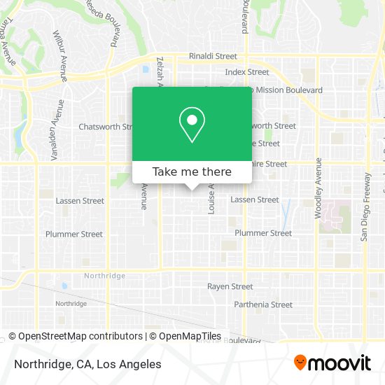 Mapa de Northridge, CA