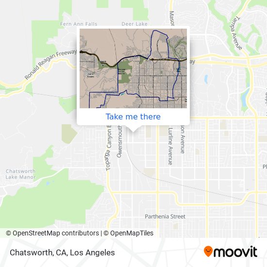 Chatsworth, CA map