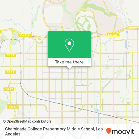 Chaminade College Preparatory Middle School map