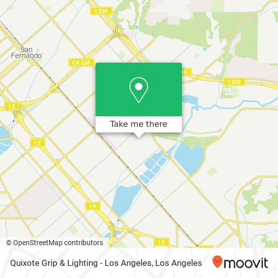 Quixote Grip & Lighting - Los Angeles map