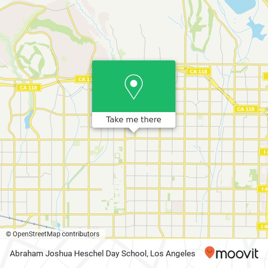 Mapa de Abraham Joshua Heschel Day School