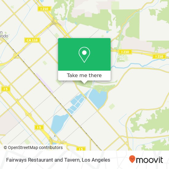 Mapa de Fairways Restaurant and Tavern