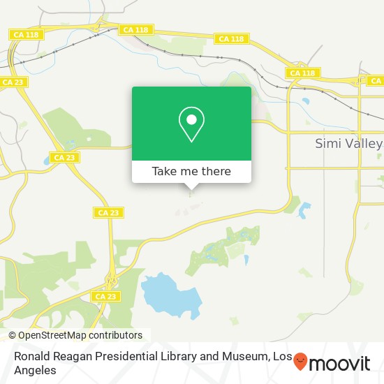 Ronald Reagan Presidential Library and Museum map