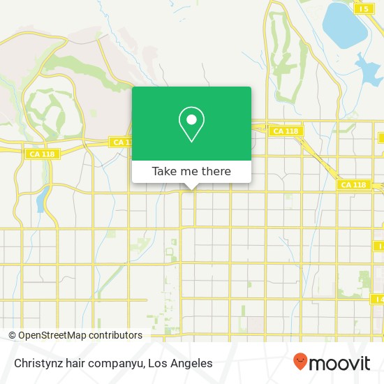 Mapa de Christynz hair companyu