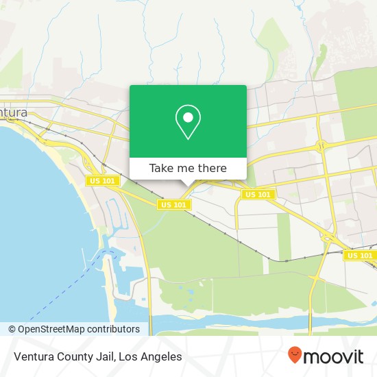 Ventura County Jail map