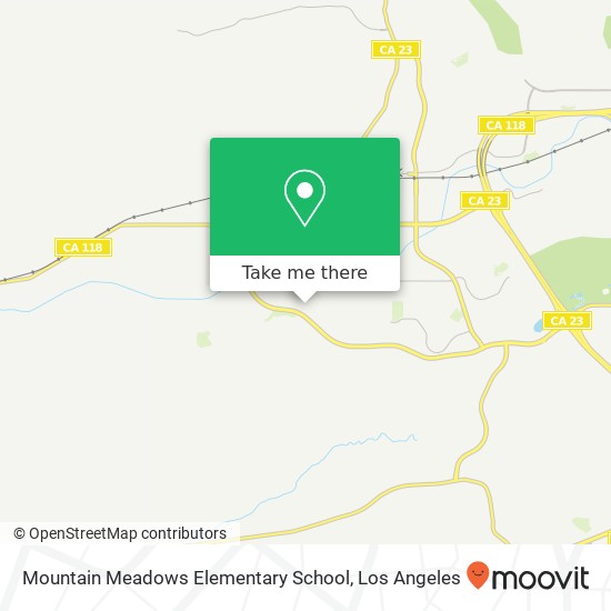Mapa de Mountain Meadows Elementary School