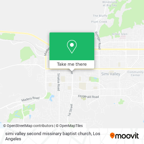 simi valley second missinary baptist church map