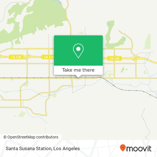 Santa Susana Station map