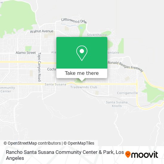 Rancho Santa Susana Community Center & Park map