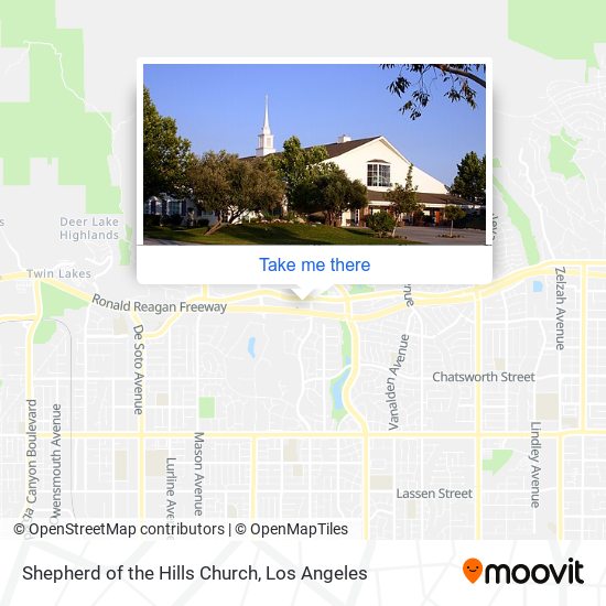 Shepherd of the Hills Church map