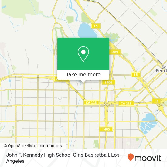 Mapa de John F. Kennedy High School Girls Basketball