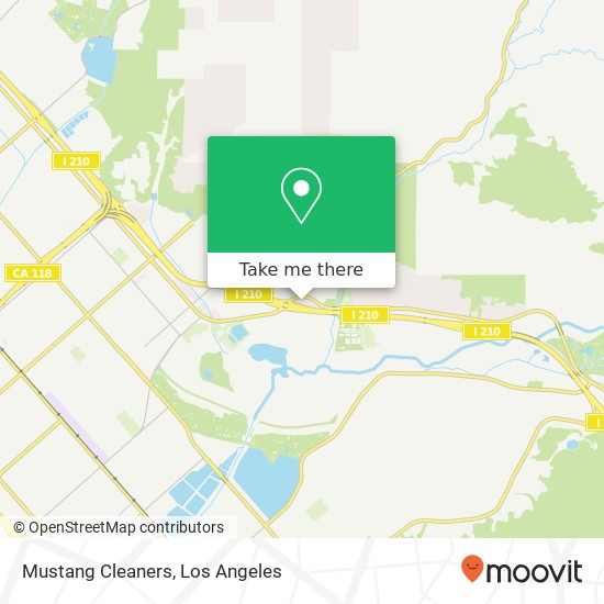 Mustang Cleaners map