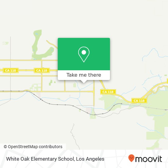 White Oak Elementary School map