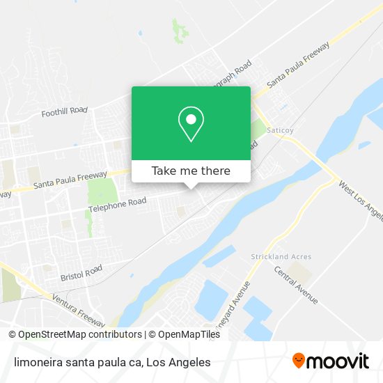 Mapa de limoneira santa paula ca