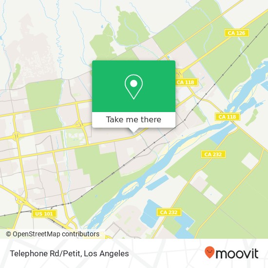 Mapa de Telephone Rd/Petit