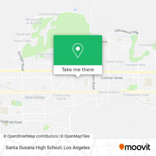 Mapa de Santa Susana High School