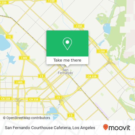 San Fernando Courthouse Cafeteria map