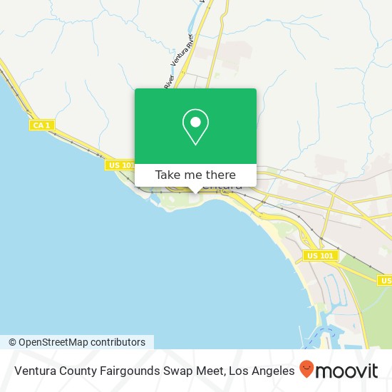 Ventura County Fairgounds Swap Meet map