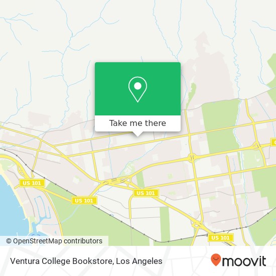 Ventura College Bookstore map
