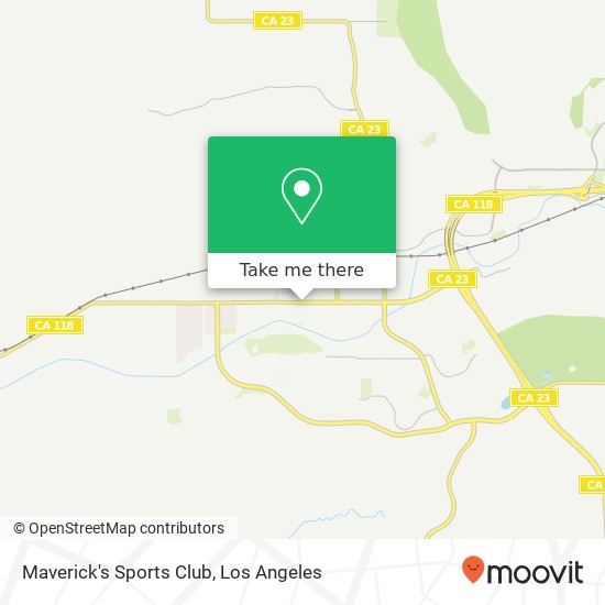 Maverick's Sports Club map