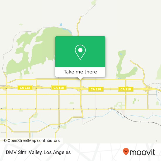 Mapa de DMV Simi Valley