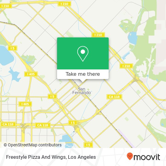 Mapa de Freestyle Pizza And Wings