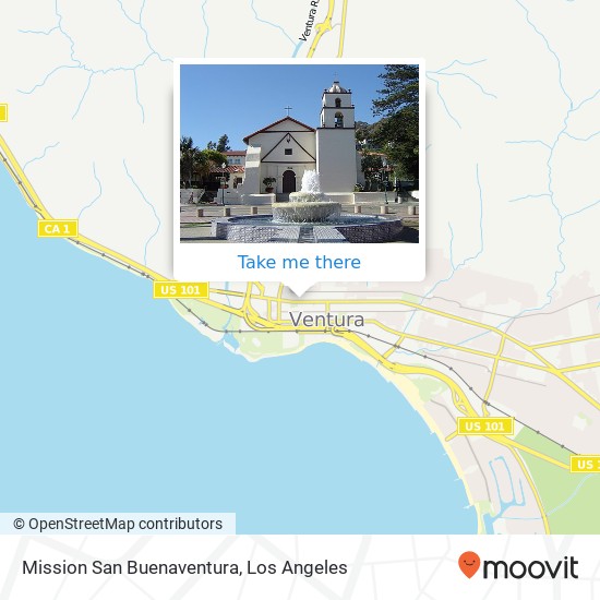 Mission San Buenaventura map