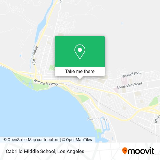 Cabrillo Middle School map