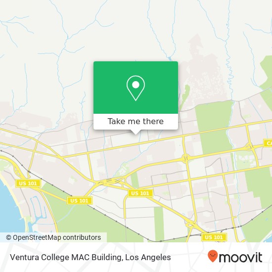Mapa de Ventura College MAC Building