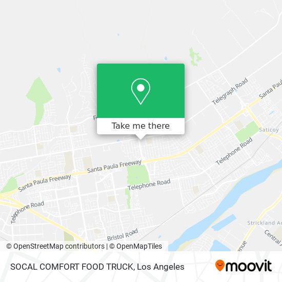 Mapa de SOCAL COMFORT FOOD TRUCK