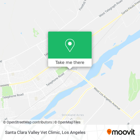 Santa Clara Valley Vet Climic map