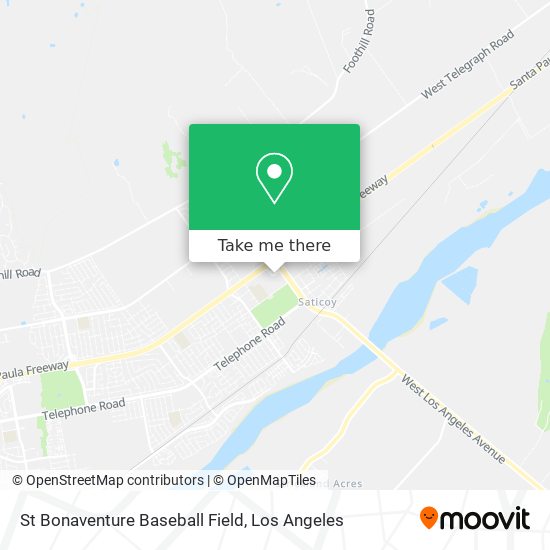 Mapa de St Bonaventure Baseball Field