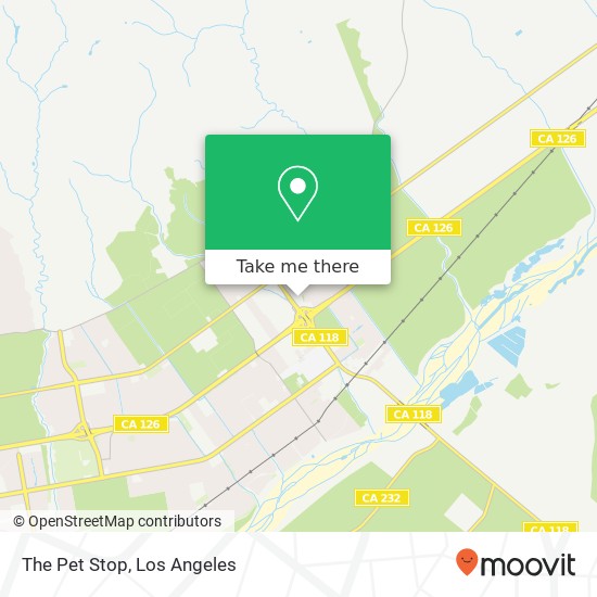 The Pet Stop map
