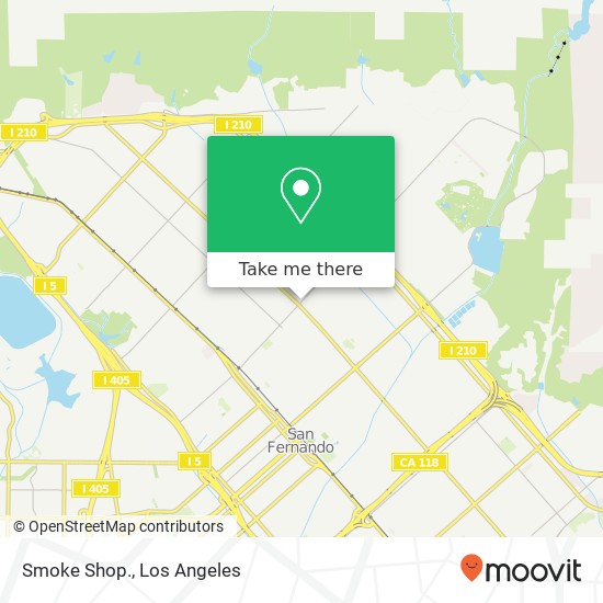 Mapa de Smoke Shop.