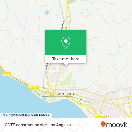 COTE construction site map