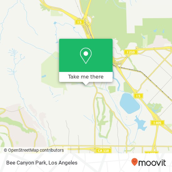 Bee Canyon Park map