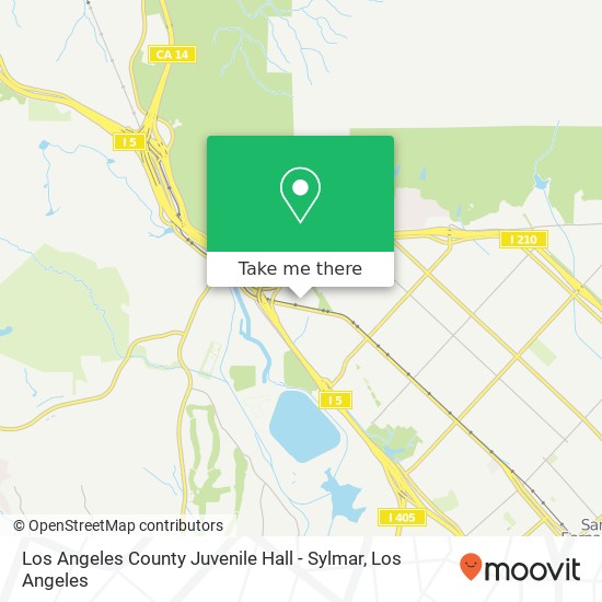 Mapa de Los Angeles County Juvenile Hall - Sylmar